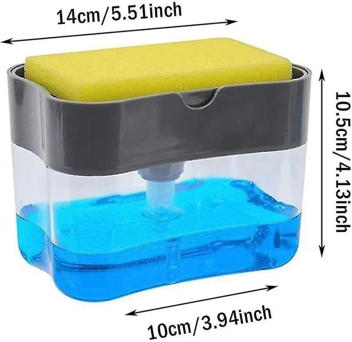 2 In 1 Scrubbing Liquid Detergent Dispenser (without Sponge)