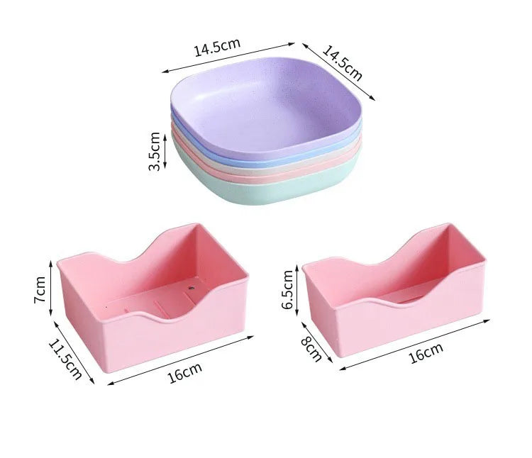 10Pcs Multi-function Spit Bone Dish