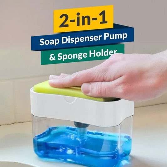 2 In 1 Scrubbing Liquid Detergent Dispenser (without Sponge)